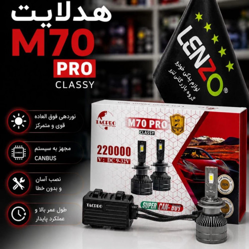 هدلایت لنزو M70 PRO